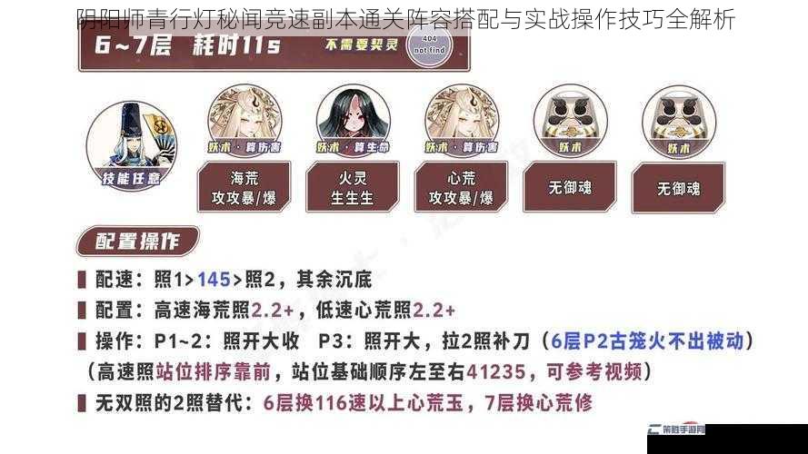 阴阳师青行灯秘闻竞速副本通关阵容搭配与实战操作技巧全解析